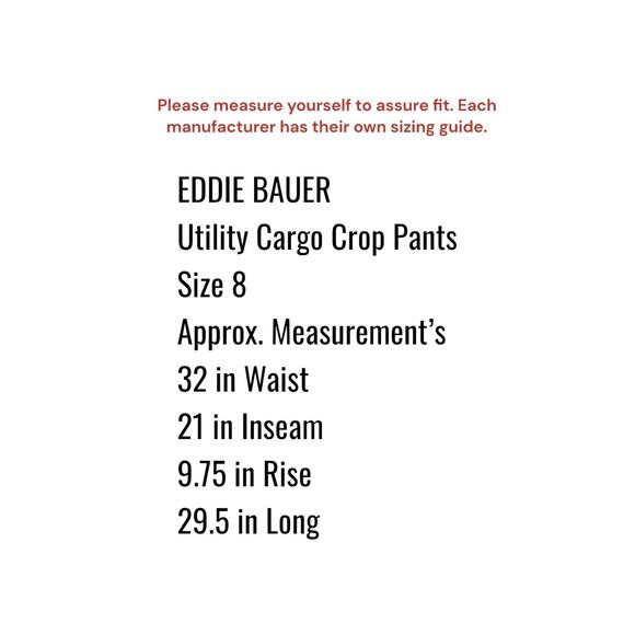 Eddie Bauer Pants Women's 8 Blue Capri Cargo Pocket Stretch Nylon Hiking Active - Picture 5 of 8